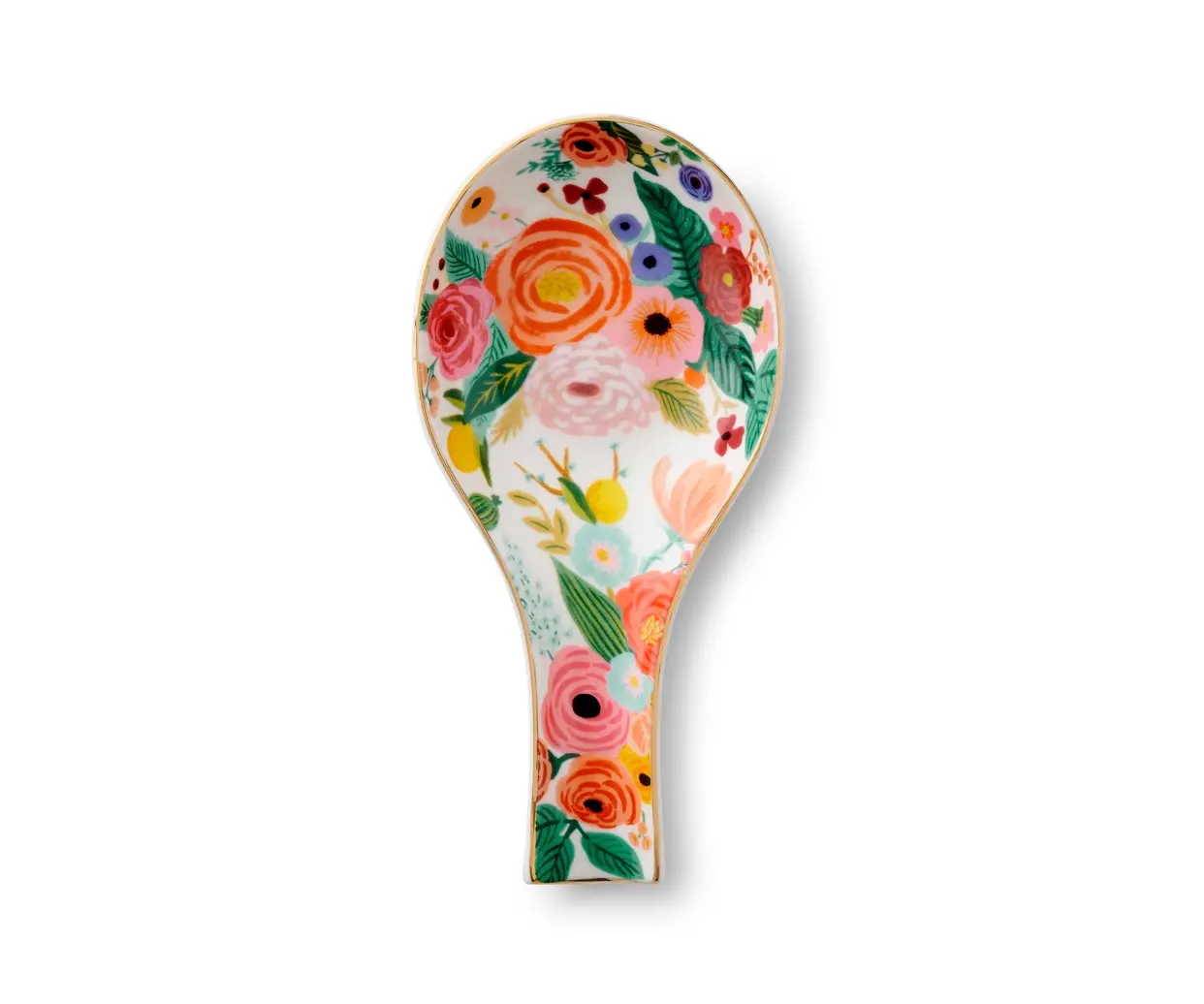 Garden Party Porcelain Spoon Rest