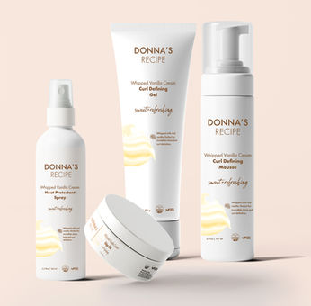 Retail packaging design for Donna's Recipe