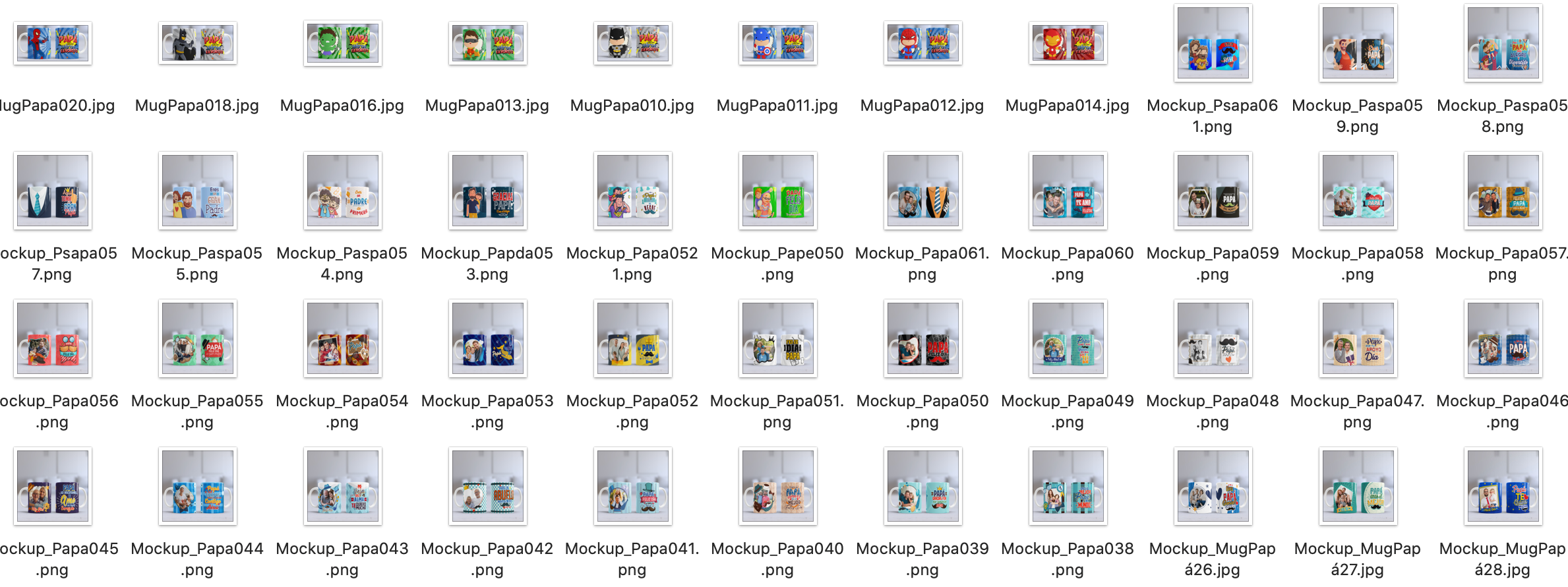 PLANTILLAS TAZA DIAS DE PADRES