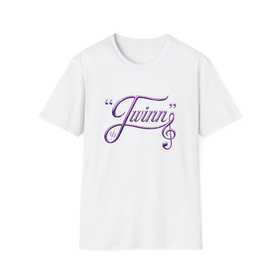 Thumbnail: “Twinn” Purple Script T-Shirt 