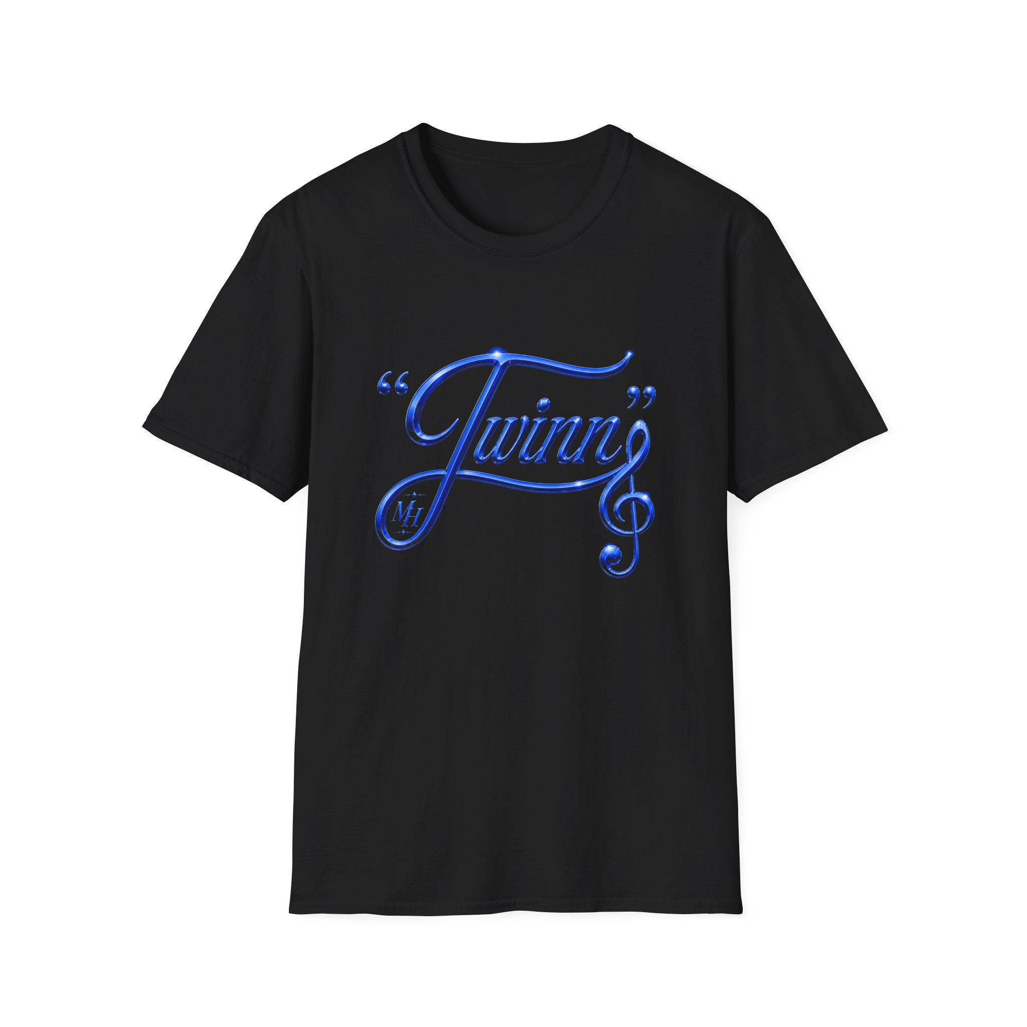 “Twinn” Royal Blue Script T-Shirt