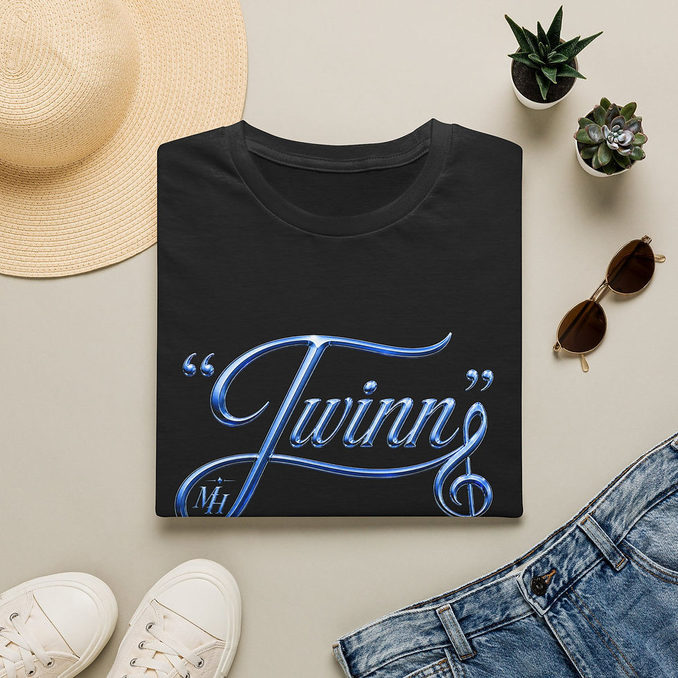 Thumbnail: “Twinn” Baby Blue Script T-Shirt 