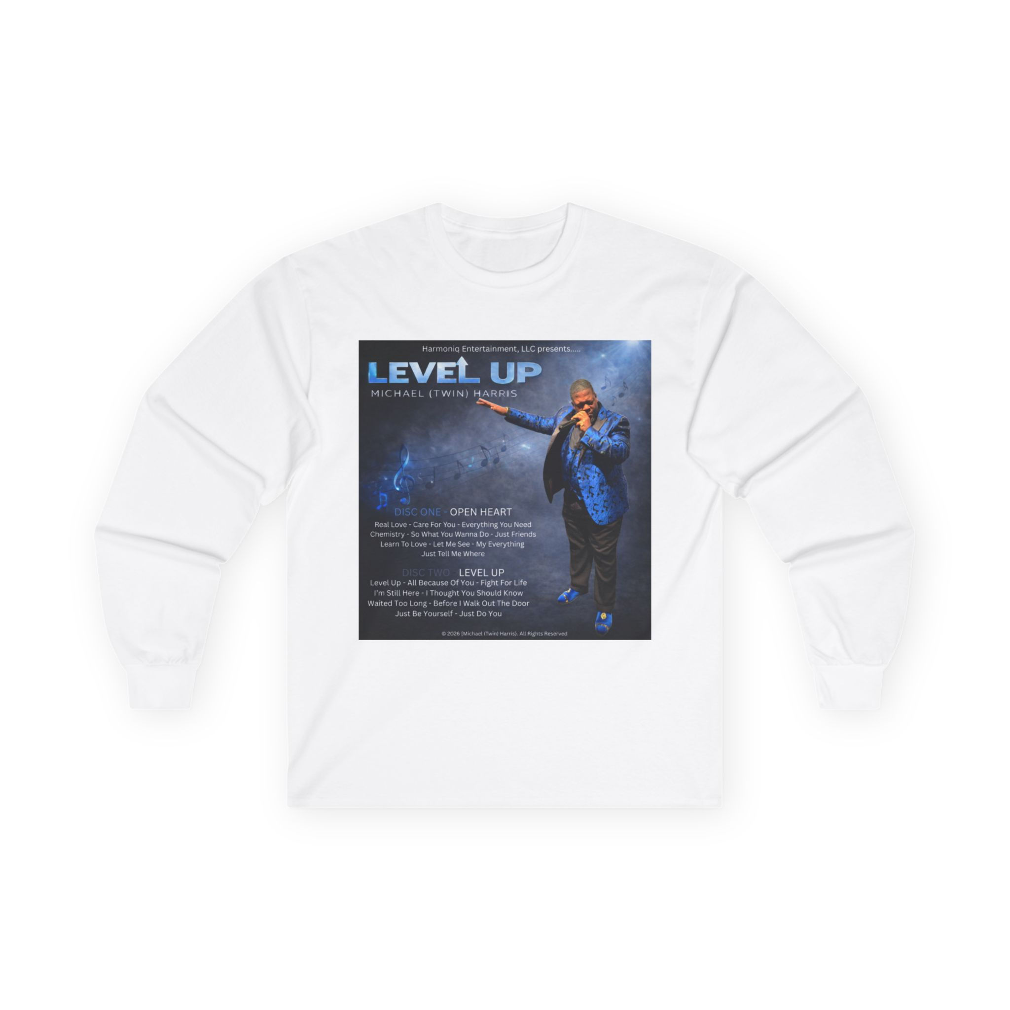Level Up Music Long Sleeve Tee — Harmoniq Entertainment