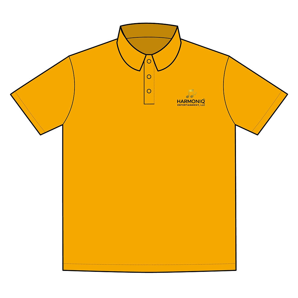 Thumbnail: Harmoniq Entertainment Light Colors Stylish Music Polo Shirt