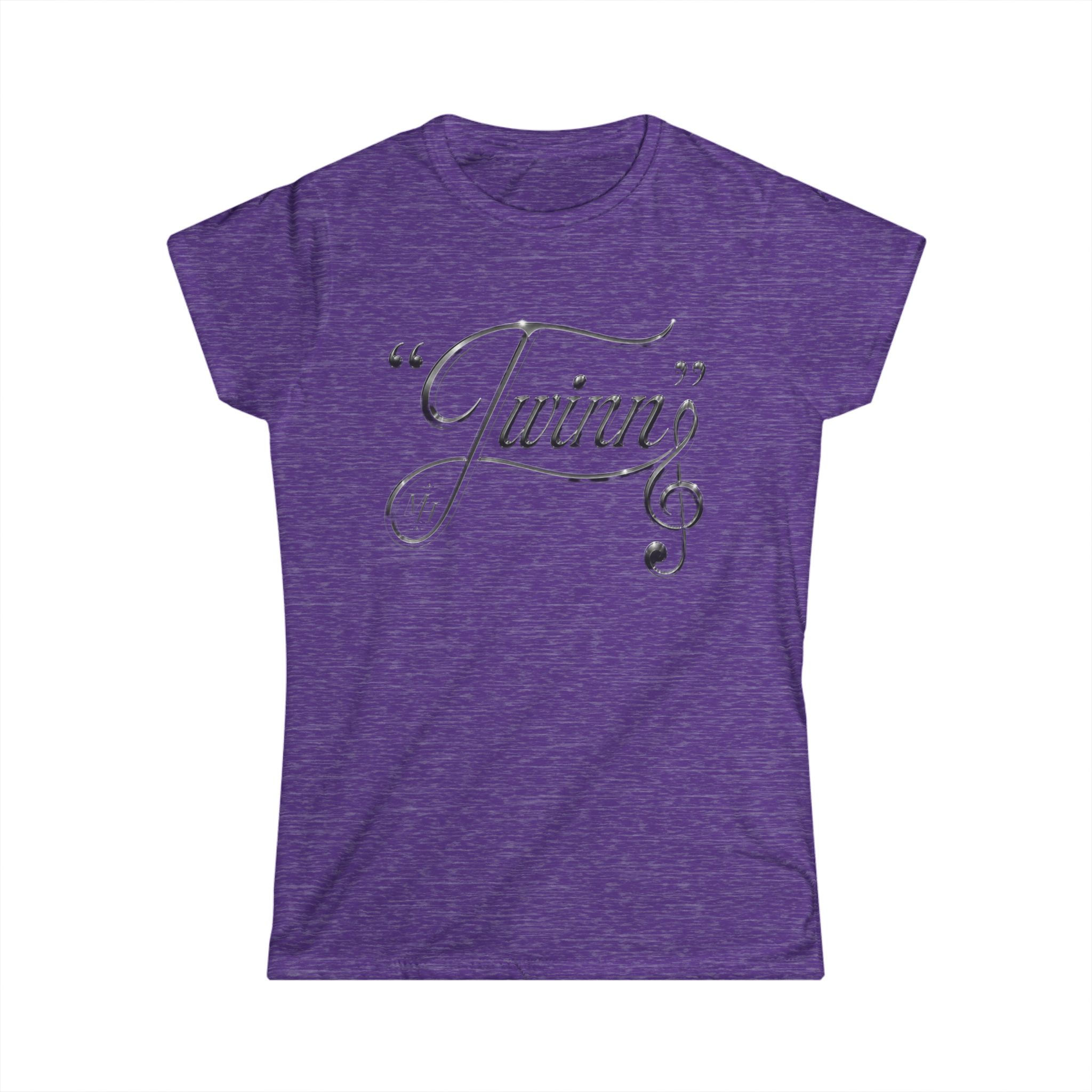 Twinn Black Musical Note Women's T‑Shirt