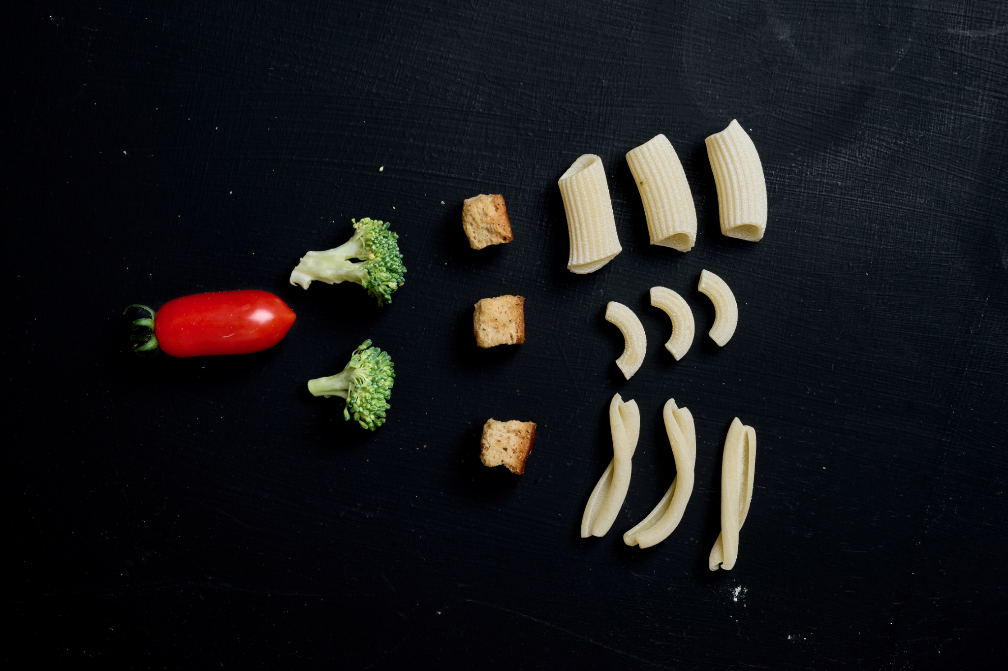 Arranged Food and Objects