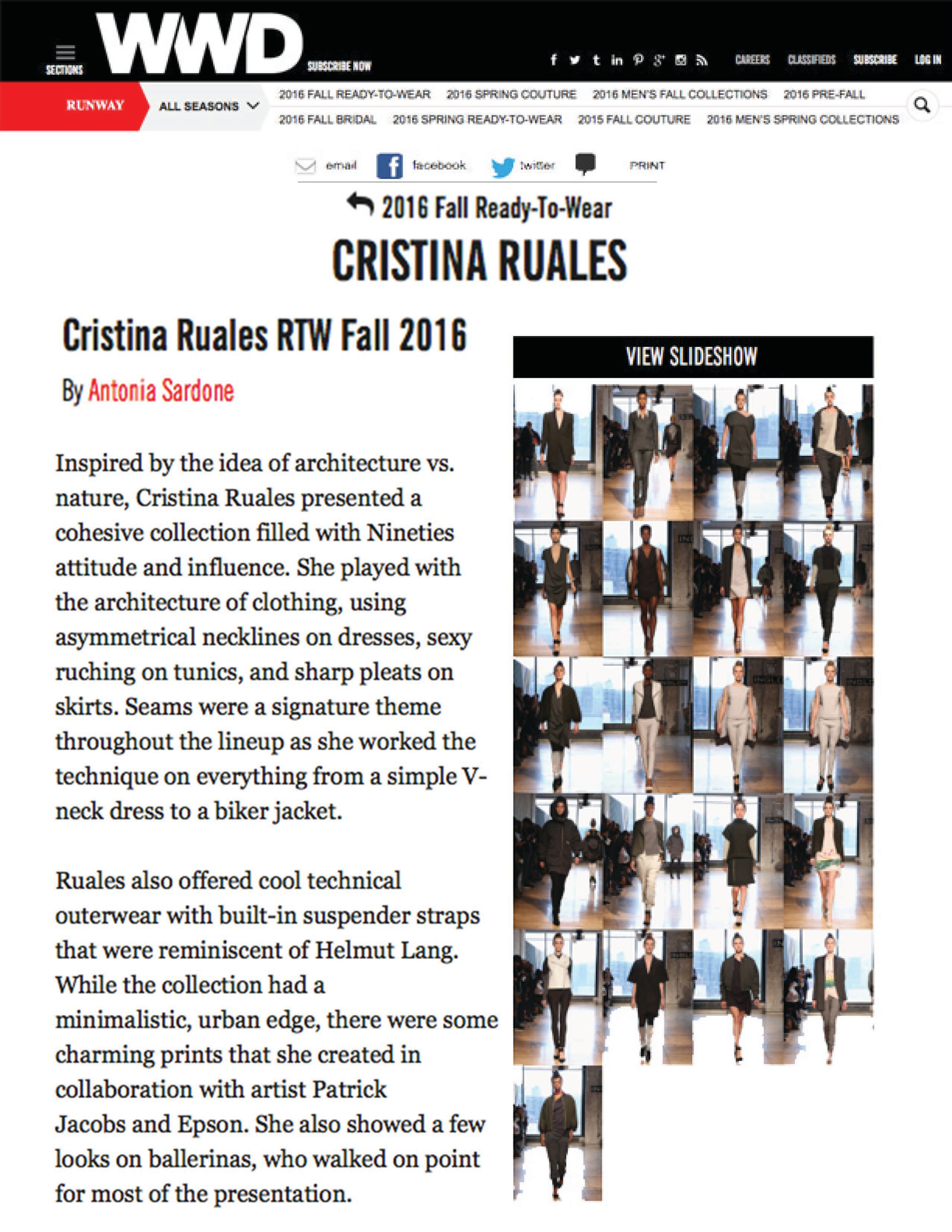 WWD: Fall 2016 Review