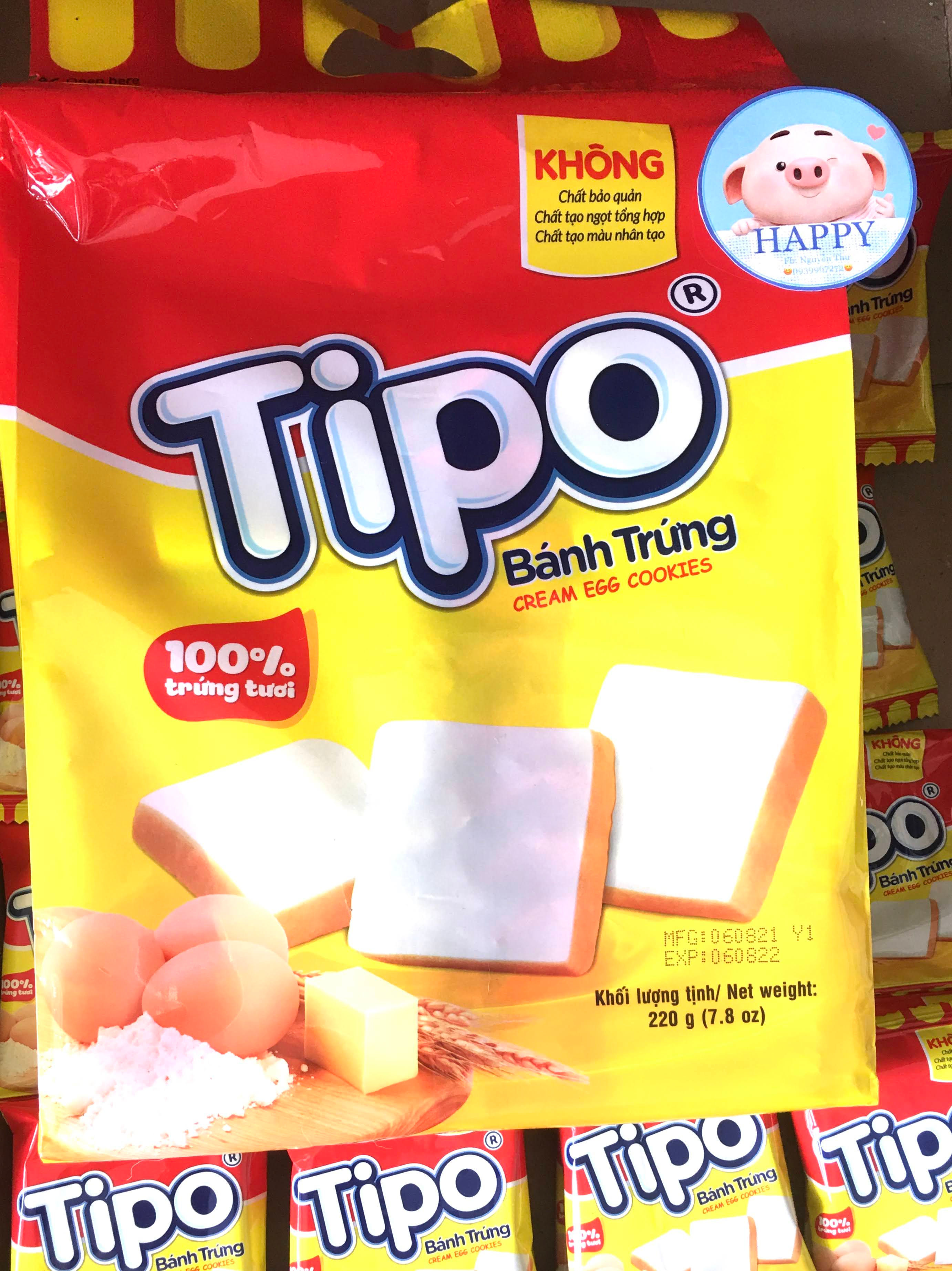 Bánh trứng TIPO gói 220g