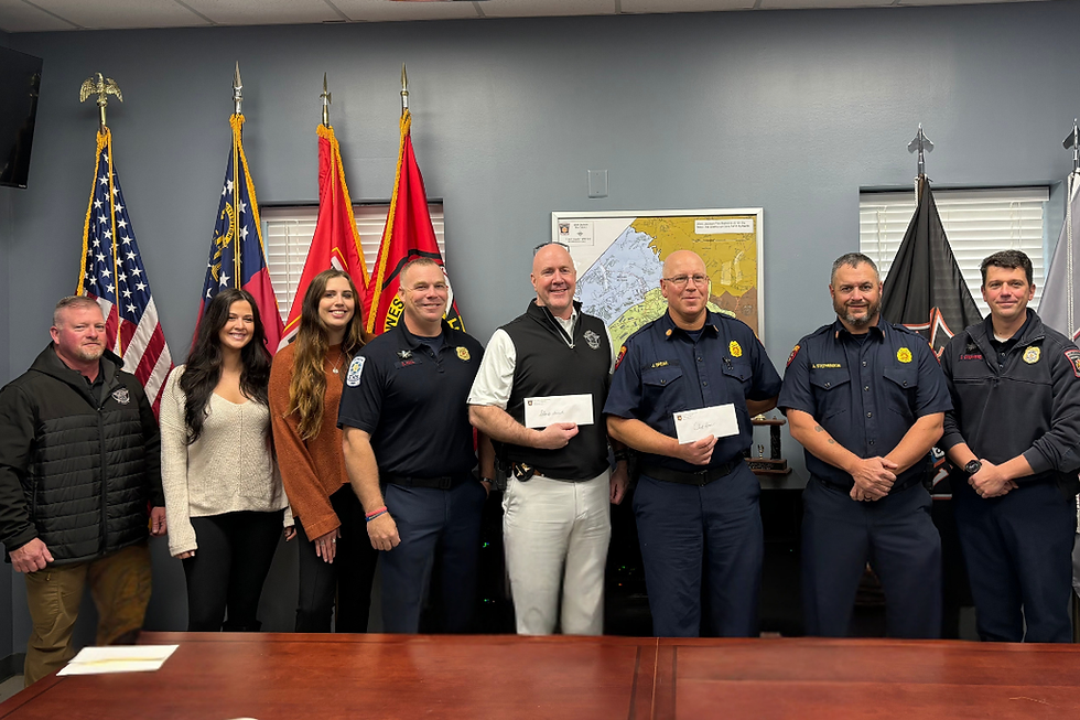 2025 Lena's Grant recipients and WJFD representatives