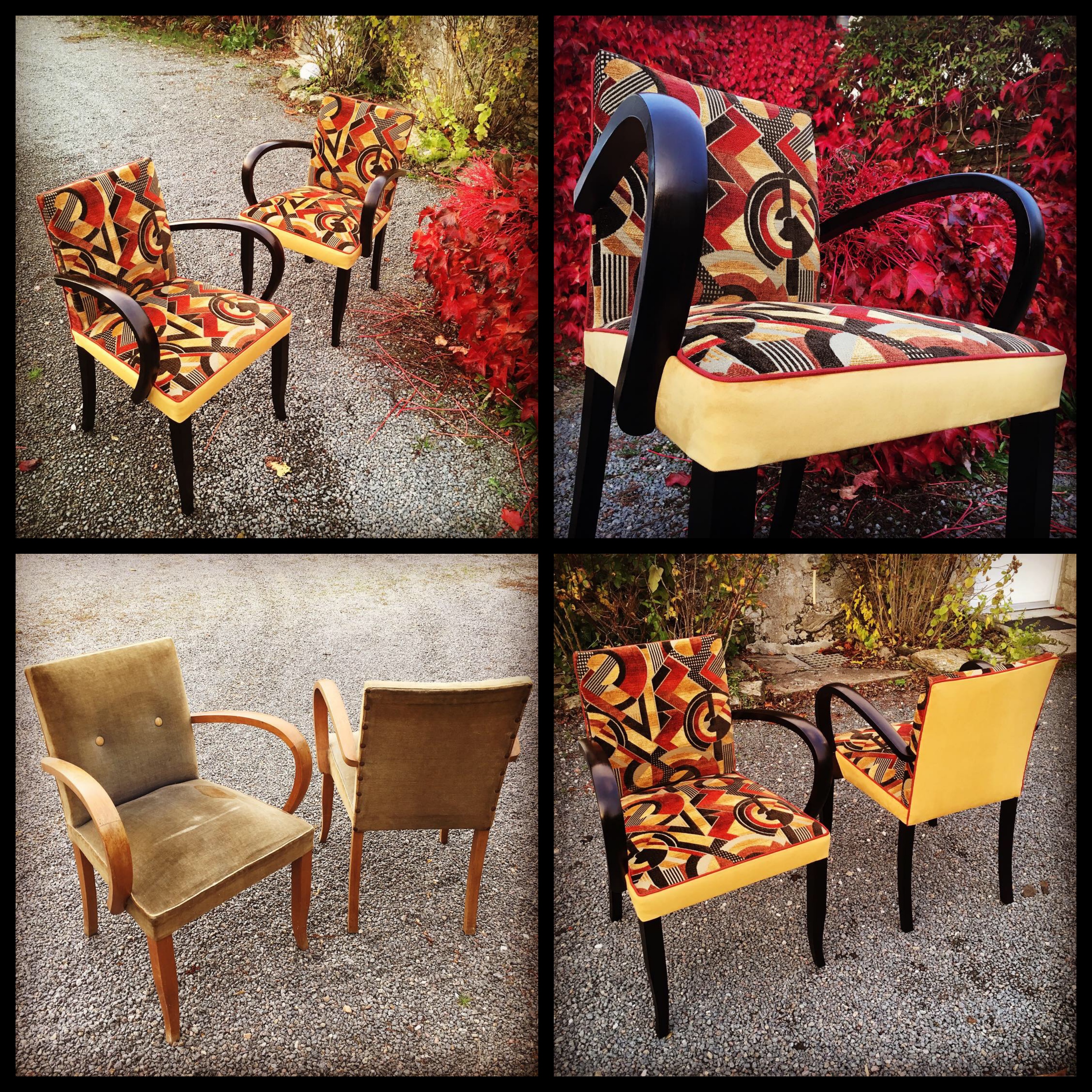 Fauteuils de Bridge années 50