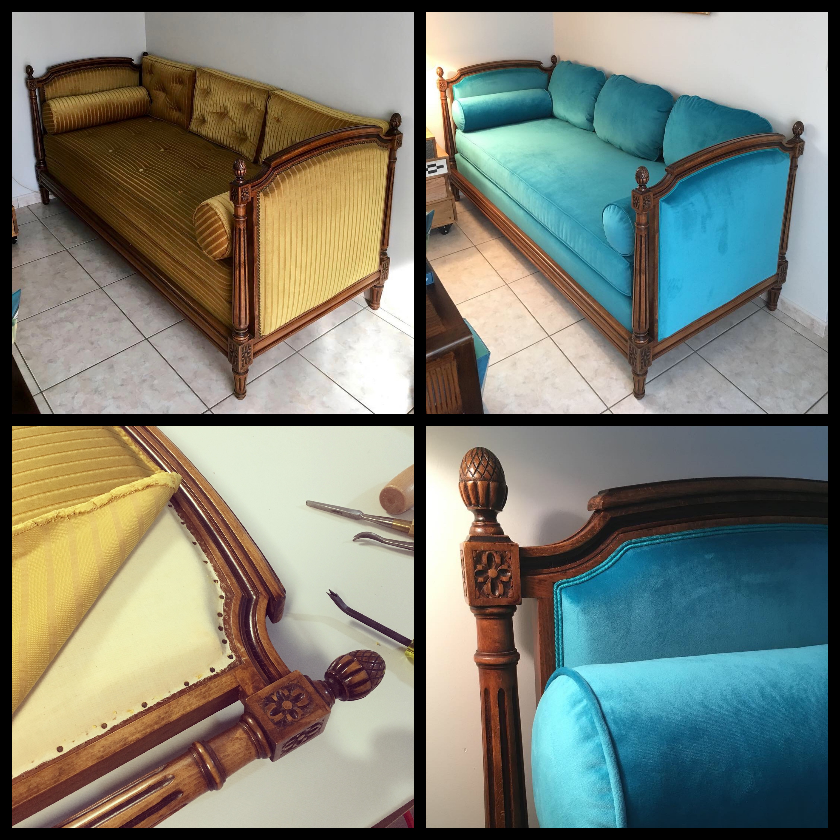 Lit de repos Louis XVI