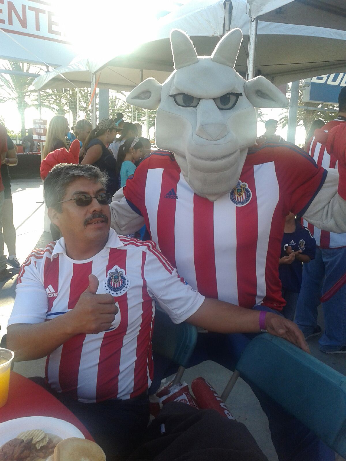 CJSO President with Chivas Mascot