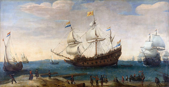 Een_aantal_Oostindiëvaarders_voor_de_kust_Rijksmuseum_SK-A-3108.jpeg