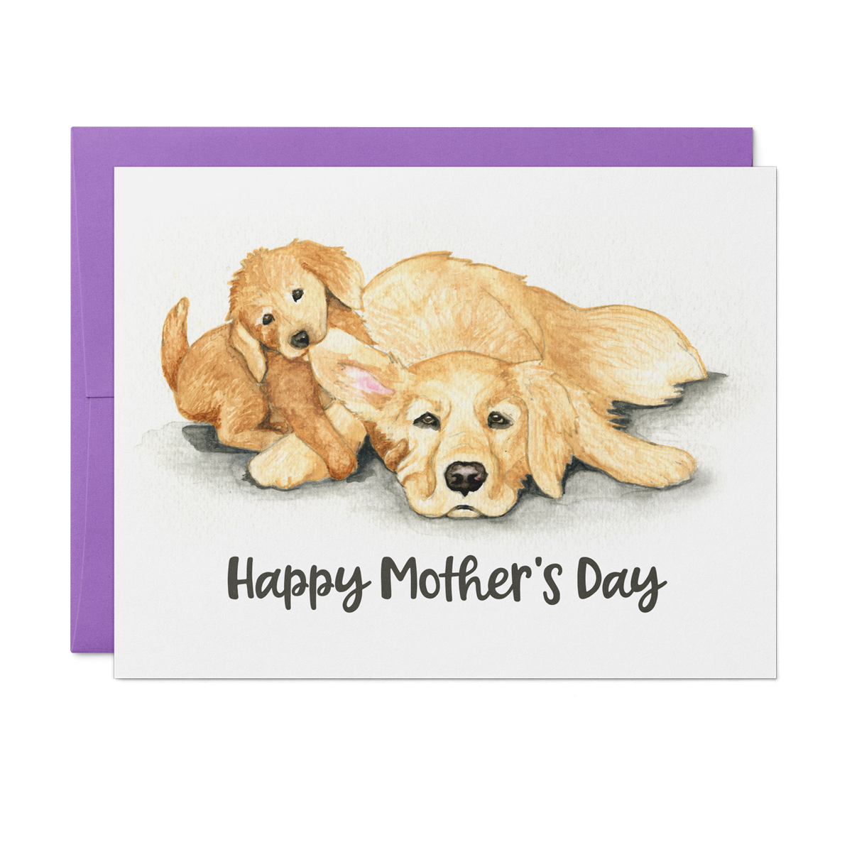 Mother's Day Golden Retrievers Card