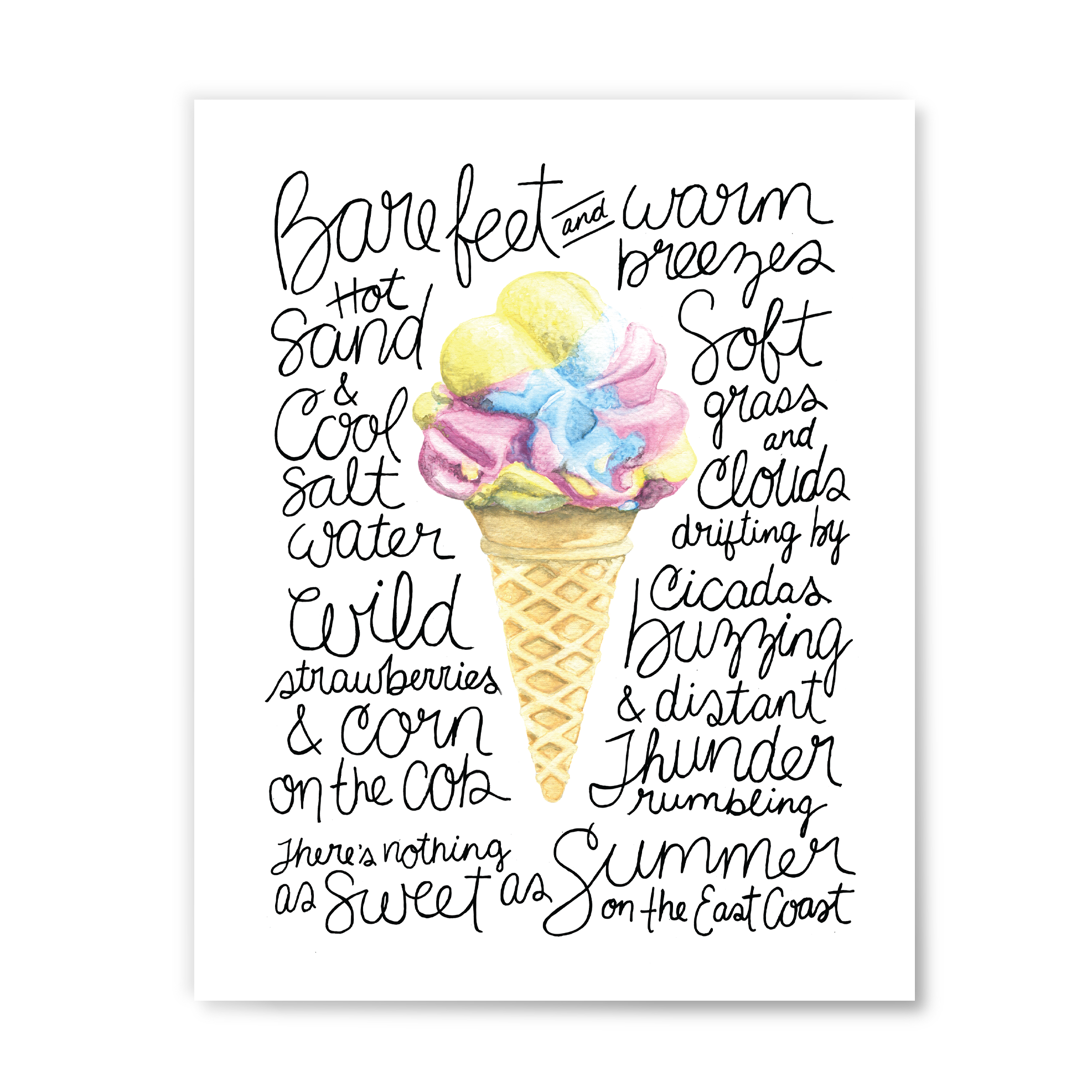 Moon Mist Summer Print