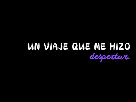 Un viaje que me hizo despertar