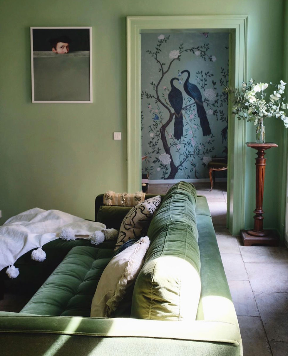 Anna Hayman interior Design blog - deocrating with green