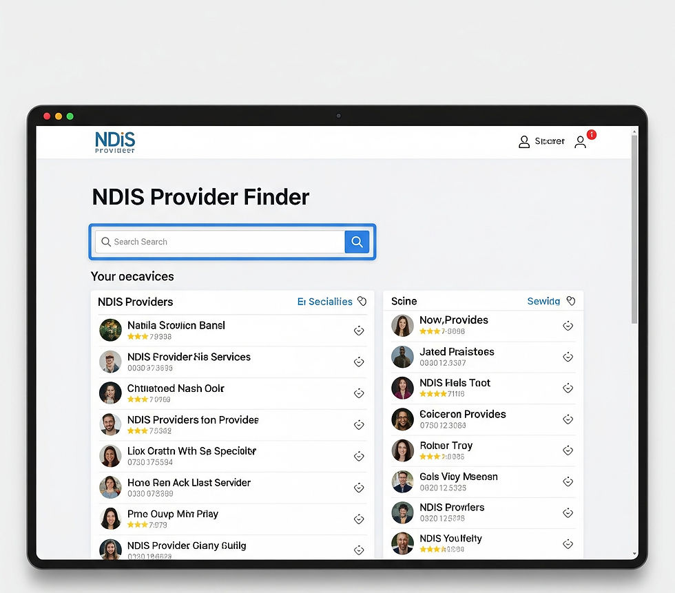 NDIS provider finder Geelong