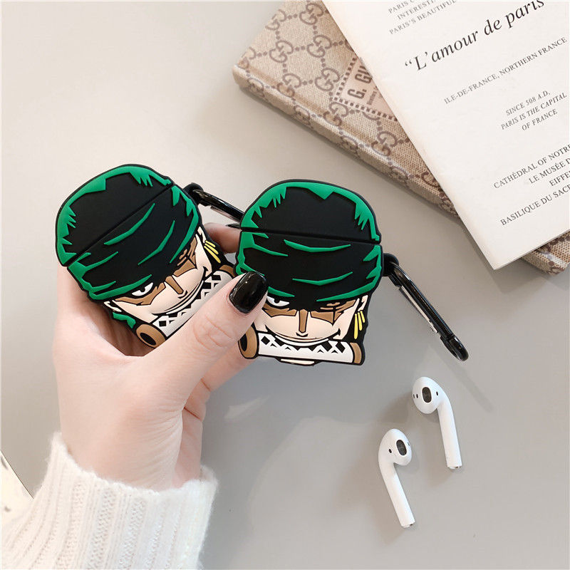 Thumbnail: Creative Cartoon Case for AirPods - One Piece Zoro Design