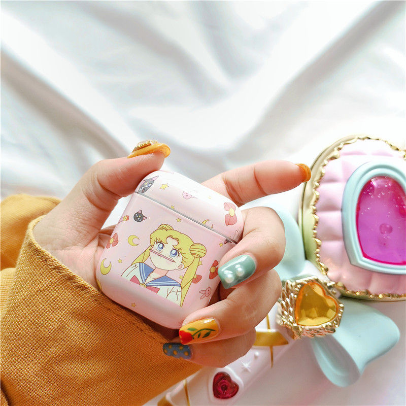 Thumbnail: Creative Cute Girl AirPods Case for Wireless Headphones