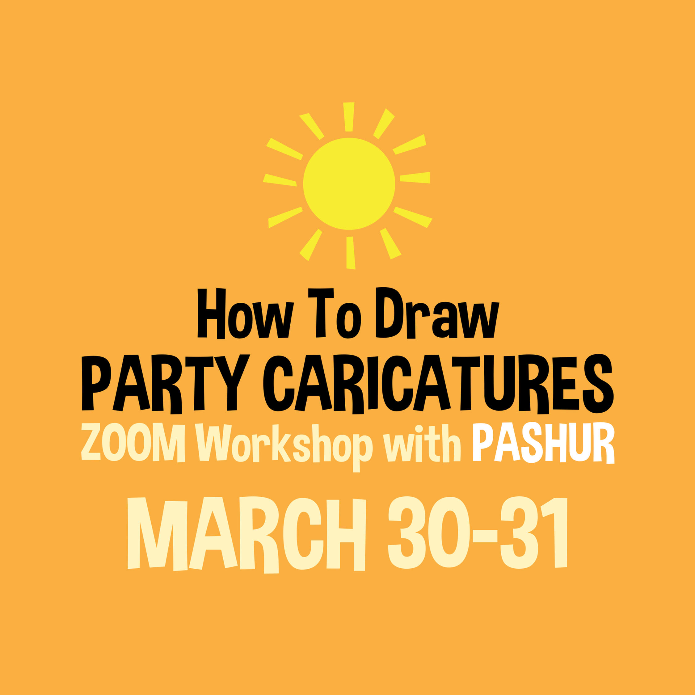 Party Caricatures - Daytime Workshop