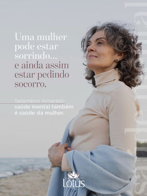A saúde mental da mulher é subestimada.