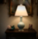 Celadon & Blue Gourd Lamp