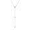 תמונה ממוזערת: שרשרת עניבה מכסף אמיתי Sterling silver S925 משובצת זירקונים "Giselle"
