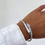 תמונה ממוזערת: צמיד נחש מכסף אמיתי Sterling silver S925 משובץ זירקונים  "Denisa"