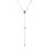 תמונה ממוזערת: שרשרת עניבה מכסף אמיתי Sterling silver S925 משובצת זירקונים "Giselle"