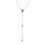 תמונה ממוזערת: שרשרת עניבה מכסף אמיתי Sterling silver S925 משובצת זירקונים "Giselle"