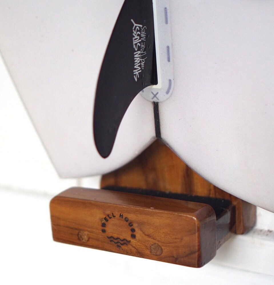 Thumbnail: Wooden Vertical Surfboard Rack by SWELL HOUSE HAND CRAFT