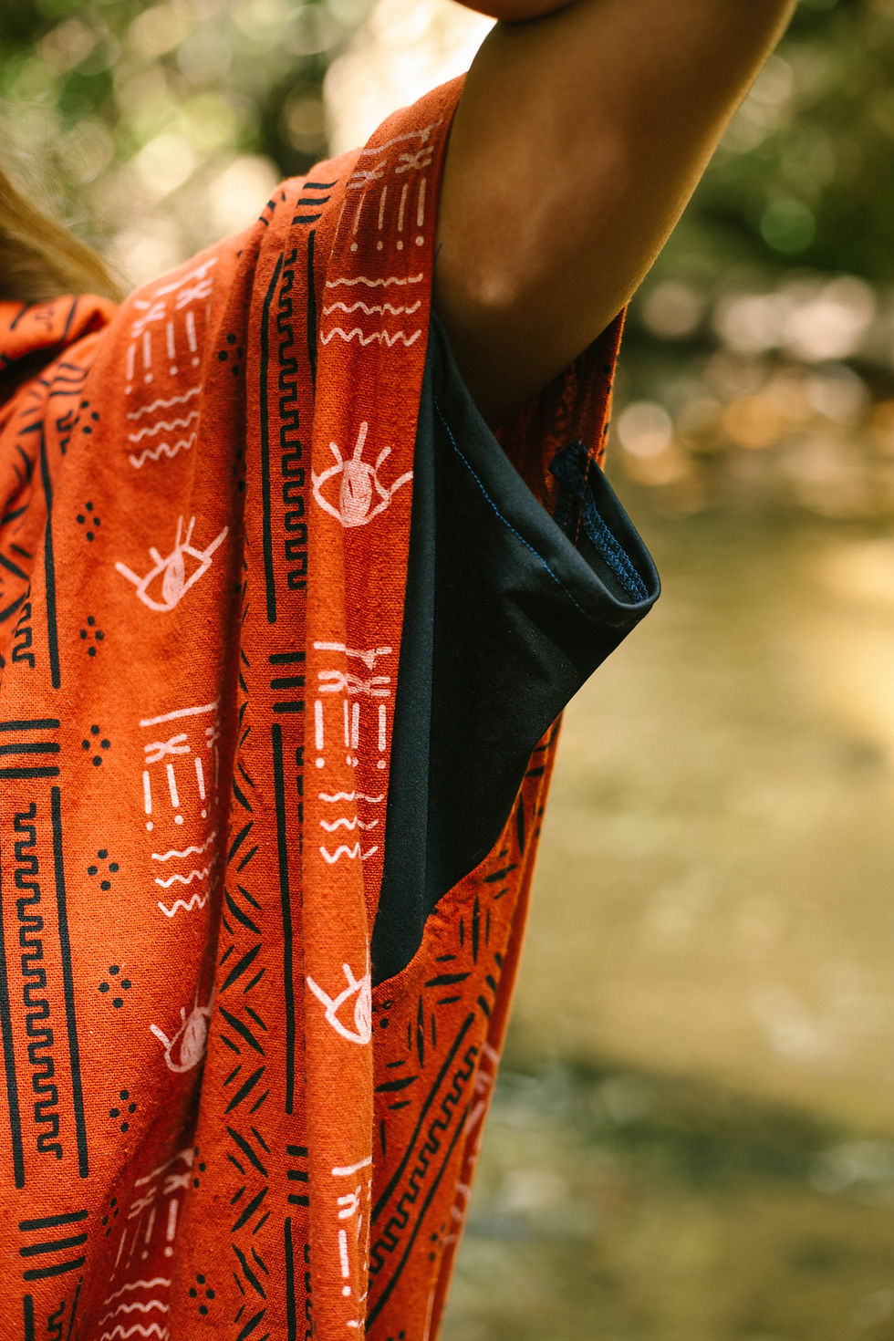 Thumbnail: DAWN PATROL : Brick Lane cotton poncho