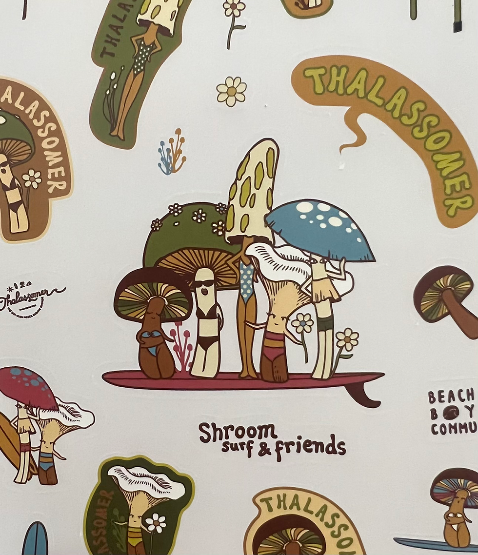 Thumbnail: Shroom Surf & Friends sticker set