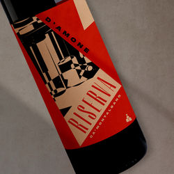 D'amone Riserva Wine Label