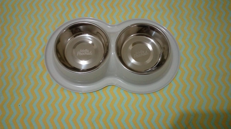 Miniatura: Plato doble para agua y comida