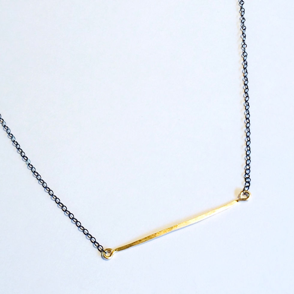 Thumbnail: Hammered Bar Necklace