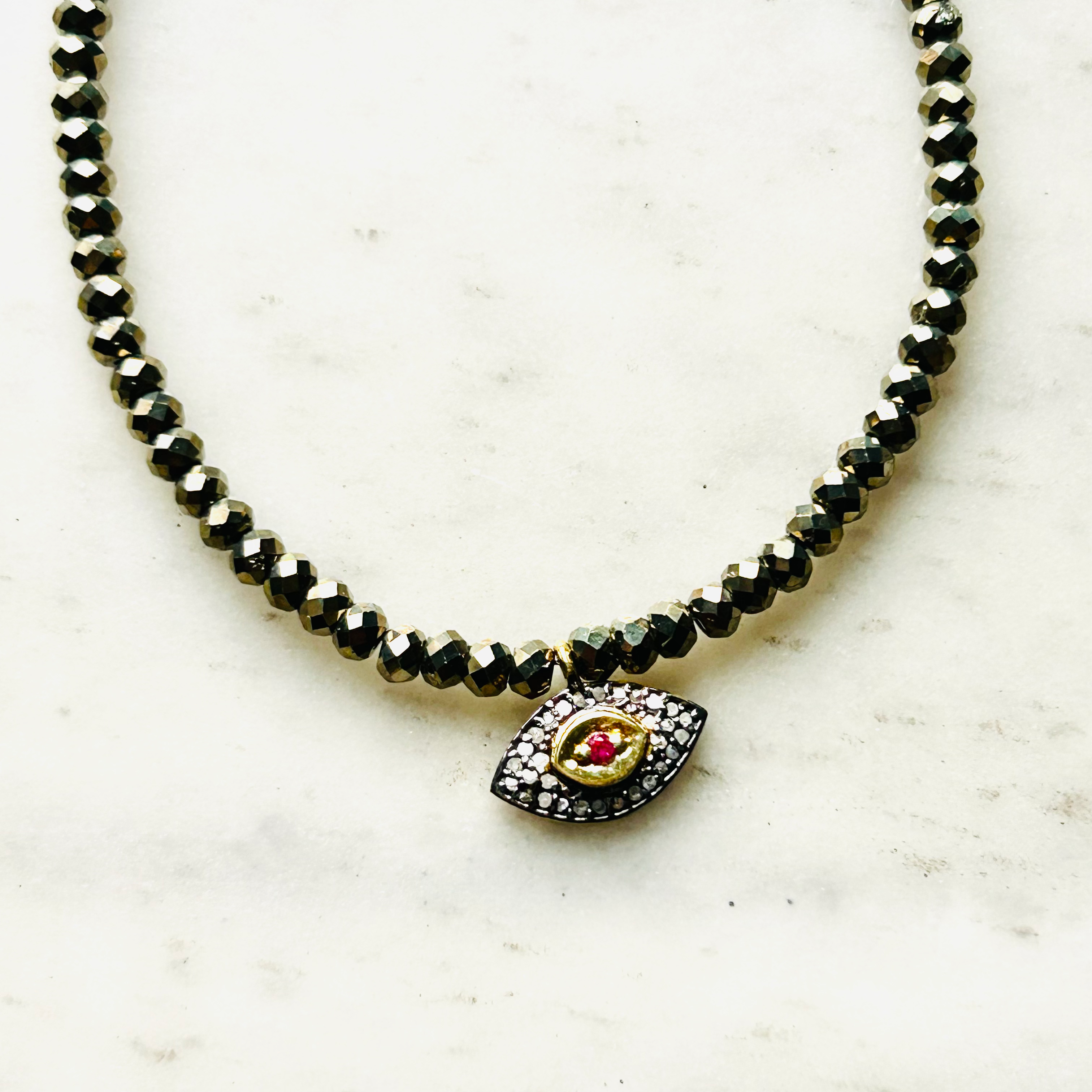 Pave Diamond Evil Eye