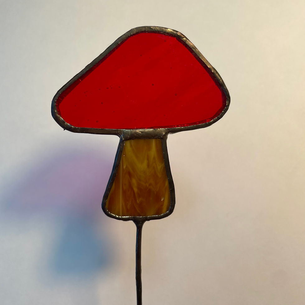 Thumbnail: Red/Brown Mushroom on Stake