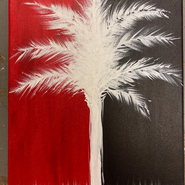 Carolina Tree Silhouette Canvas