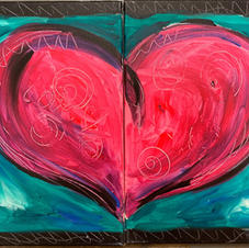 Date Night Heart Canvases