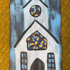 Rustic Church Skinny Board