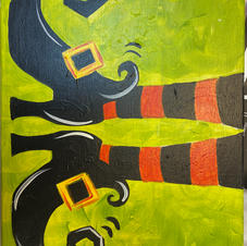 Witchy Feet Canvas