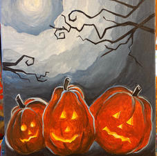 Glow Pumpkins Canvas