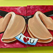 Fortune Cookie Date Night Canvases