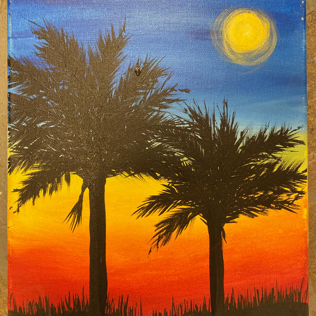 Palmetto Sunset (2 trees)
