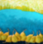 10 Pears On Blue