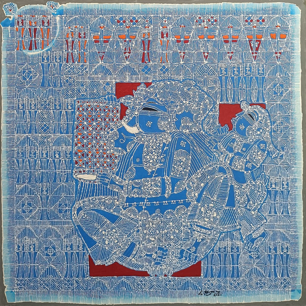 GANESHA WITH DRUM