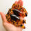 Thumbnail: Mix color small baroque and 2 large oval beads amber necklace