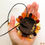 Thumbnail: Very large natural amber bright mix color amber flower pendant/brooch